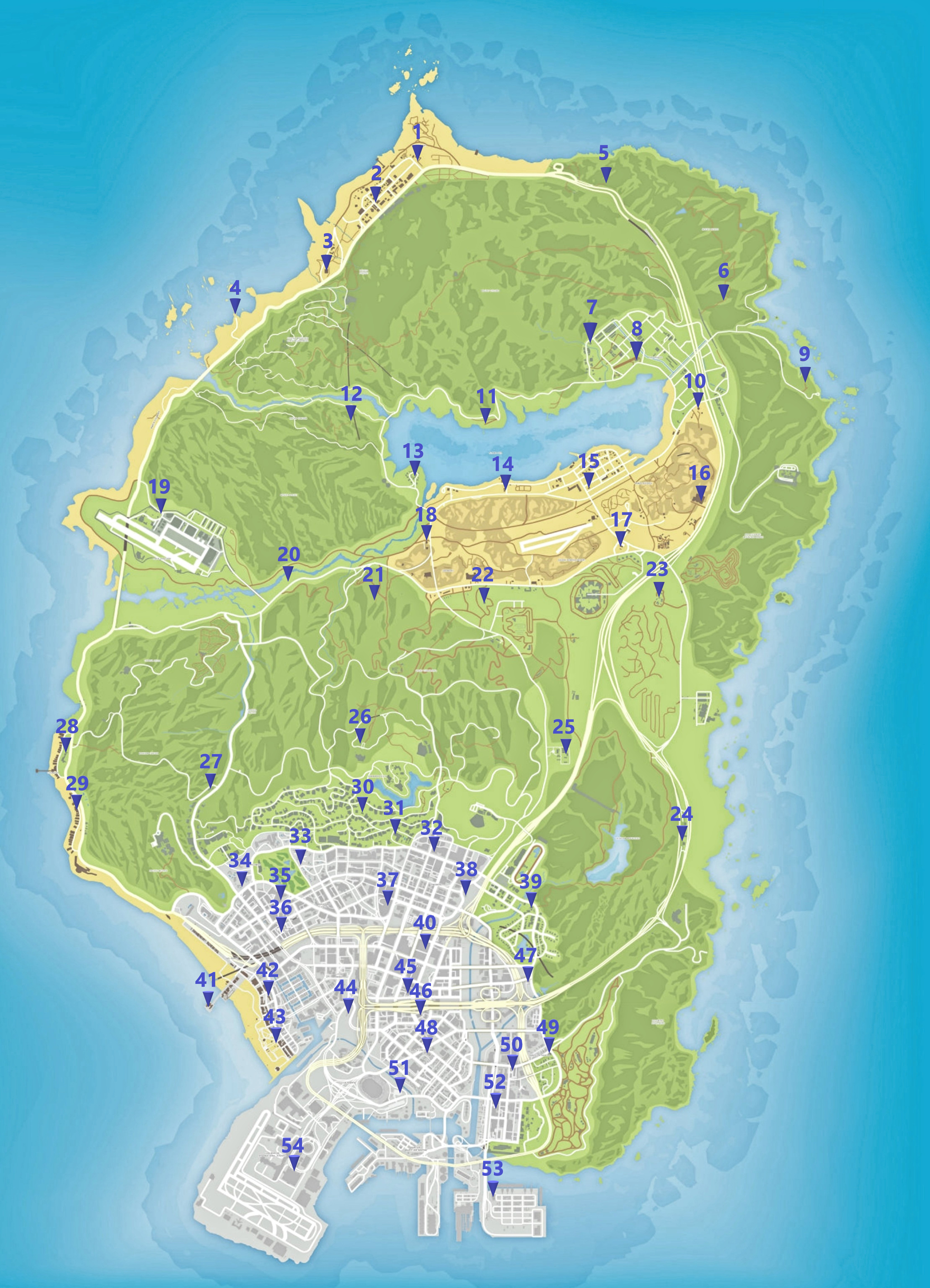 GTA 5 Online Casino - Diese Karte zeigt alle 54 Spielkarten mit exakten